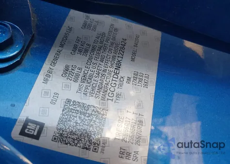 2019 Chevrolet Colorado Z71 z USA, uszkodzony, nr VIN 1GCGTDEN8K1228424